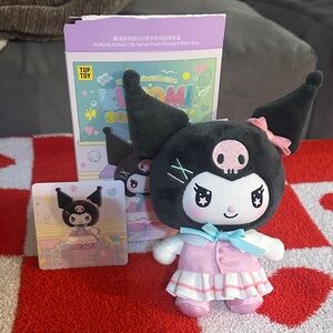 Cute KUROMI Black and Pink Plush Toy